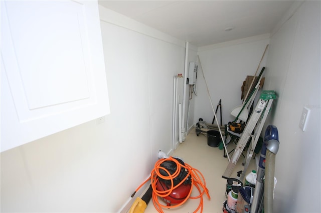 view of storage area