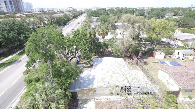 bird's eye view featuring a view of city