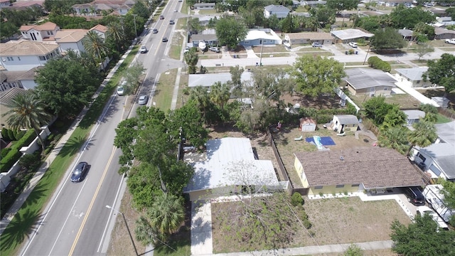 aerial view featuring a residential view