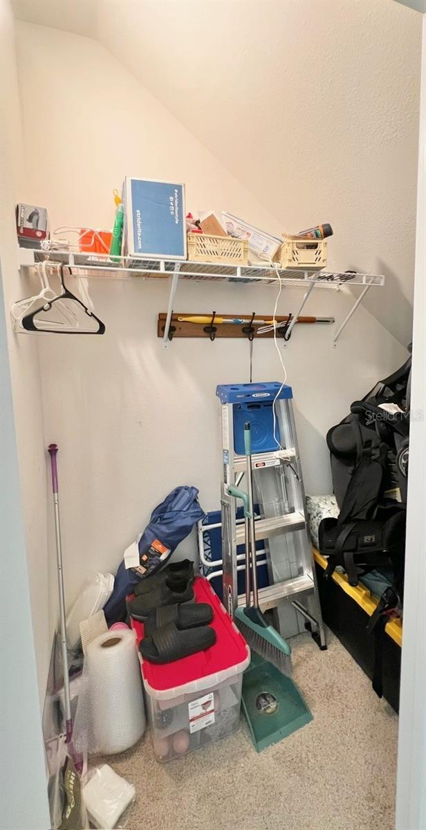 view of storage area