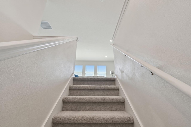 view of stairway