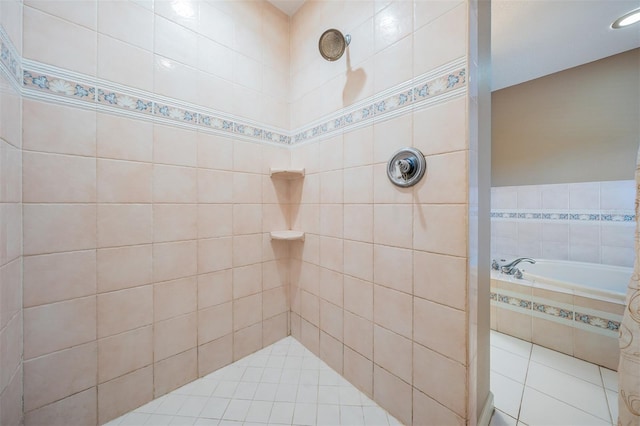 2704 Chambray Ln, Tampa, FL 33611 - bathroom with a tile shower and a bath