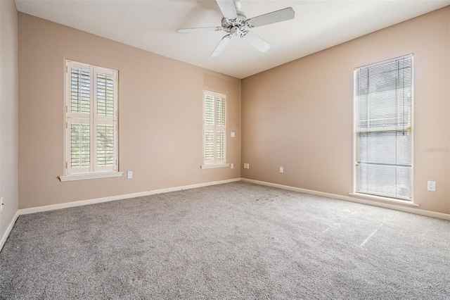 2704 Chambray Ln, Tampa, FL 33611 - carpeted empty room featuring baseboards and a ceiling fan