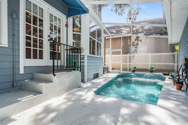 2704 Chambray Ln, Tampa, FL 33611 - view of pool with a patio and a lanai