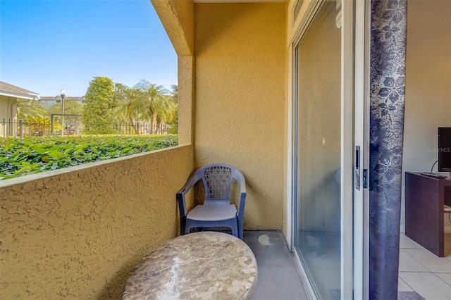 view of balcony
