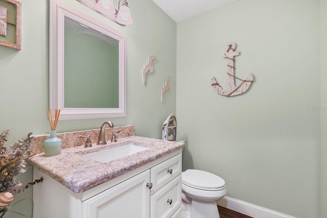 1004 Hollyberry Ct, Brandon, FL 33511 - bathroom featuring vanity, toilet, and wood finished floors
