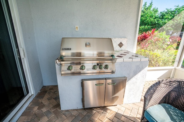 view of patio / terrace featuring grilling area and area for grilling