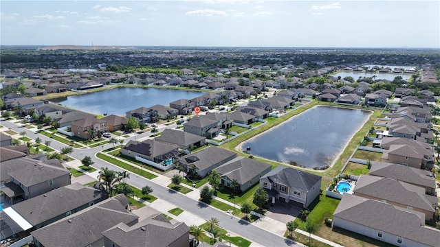 11720 Navajo Sandstone St, Riverview, FL 33579 - bird's eye view with a water view and a residential view