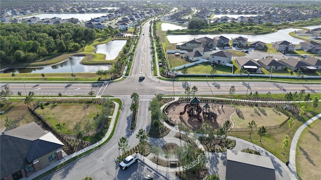 11720 Navajo Sandstone St, Riverview, FL 33579 - aerial view featuring a residential view and a water view