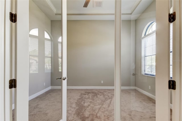 4975 Night Star Trl, Odessa, FL 33556 - carpeted spare room featuring french doors, plenty of natural light, and baseboards