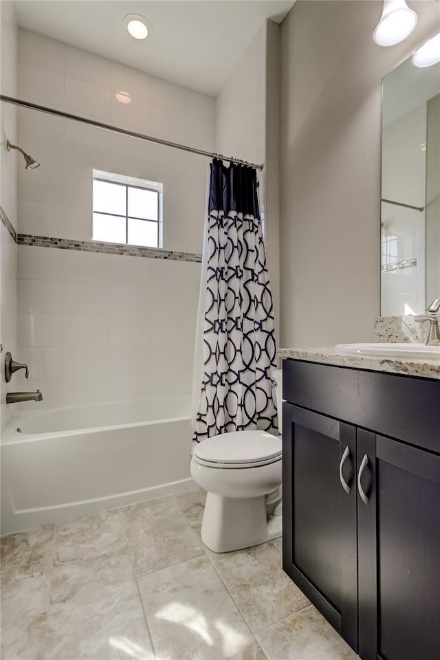 4975 Night Star Trl, Odessa, FL 33556 - full bath featuring shower / bath combo, toilet, and vanity