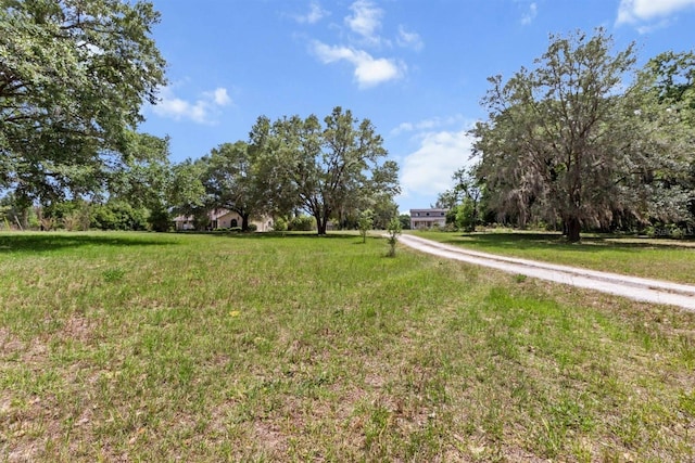 exterior space with a lawn