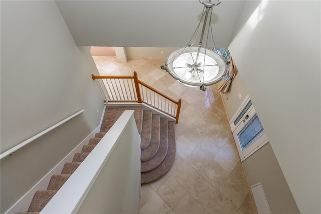 11102 Avery Oaks Dr, Tampa, FL 33625 - stairway with tile patterned floors