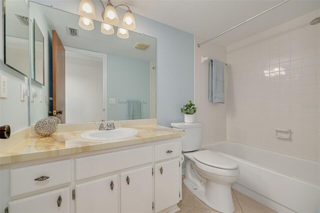 1144 Lanyard St, Palm Harbor, FL 34685 - full bath featuring toilet, visible vents, tile patterned flooring, and vanity