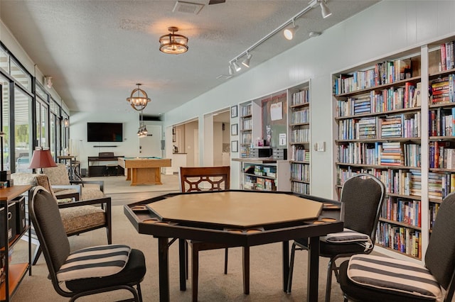 1144 Lanyard St, Palm Harbor, FL 34685 - interior space with a textured ceiling, visible vents, and billiards