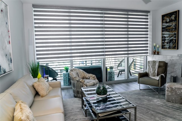 1120 E Kennedy Blvd Unit 1208, Tampa, FL 33602 - living room featuring wood finished floors