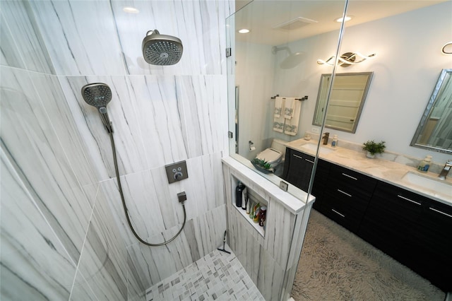 1120 E Kennedy Blvd Unit 1208, Tampa, FL 33602 - full bathroom featuring a walk in shower and double vanity