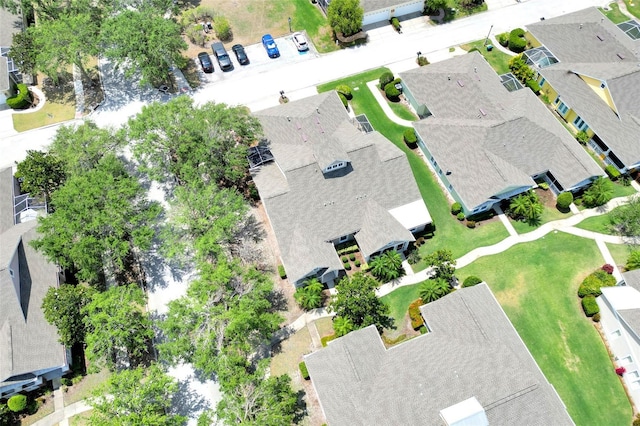 bird's eye view with a residential view