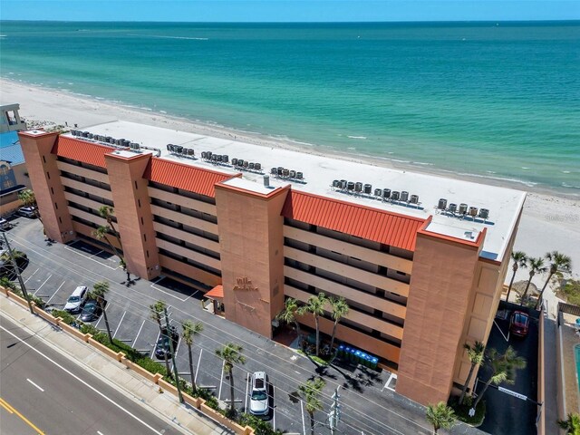 13720 Gulf Blvd Unit 305, Madeira Beach, FL 33708 - bird's eye view featuring a beach view and a water view