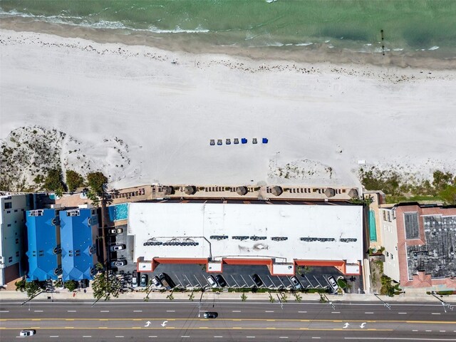 13720 Gulf Blvd Unit 305, Madeira Beach, FL 33708 - bird's eye view featuring a beach view and a water view
