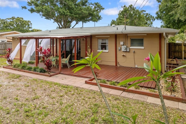 5561 24th Ter N, Saint Petersburg, FL 33710 - rear view of property featuring a deck