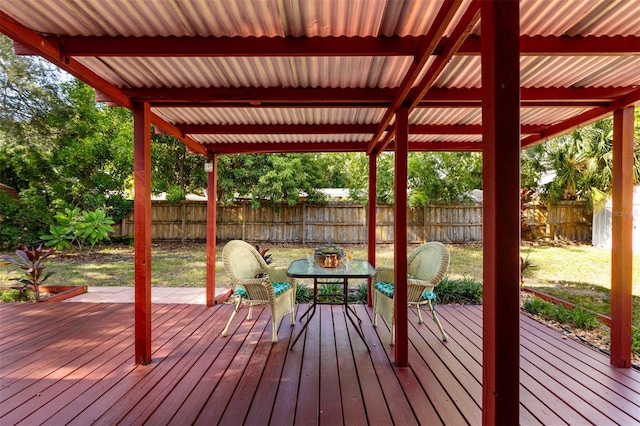 5561 24th Ter N, Saint Petersburg, FL 33710 - view of wooden deck
