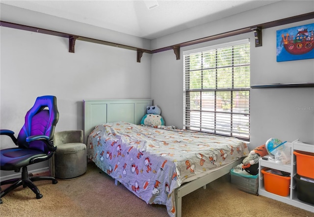 bedroom with carpet flooring