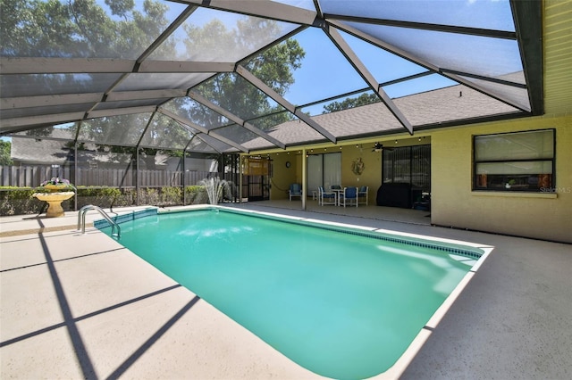 2914 Timber Knoll Dr, Valrico, FL 33596 - view of pool featuring a patio and glass enclosure