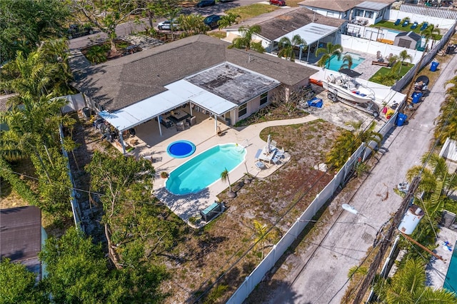 drone / aerial view