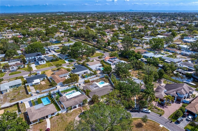 drone / aerial view featuring a residential view