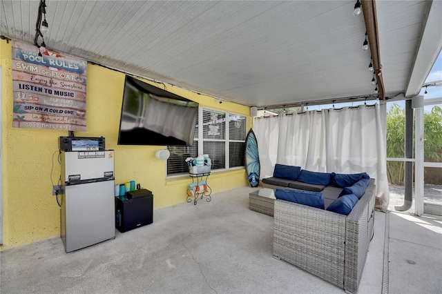 view of patio with outdoor lounge area