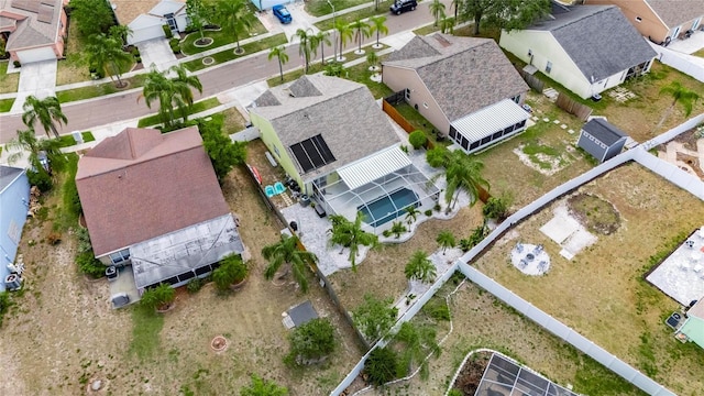 aerial view of property's location featuring nearby suburban area