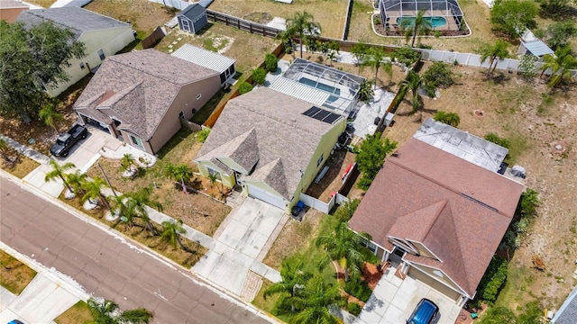 aerial perspective of suburban area