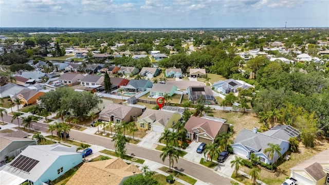 aerial view of residential area