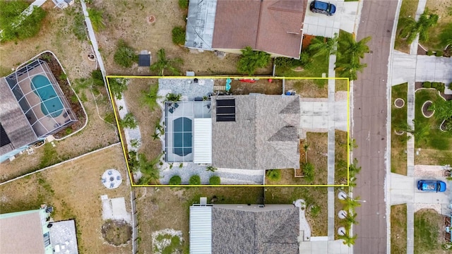 aerial view of property's location with property boundaries highlighted