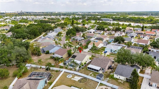 aerial view of property's location featuring nearby suburban area