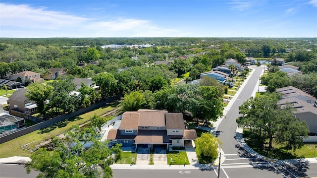 drone / aerial view with a residential view