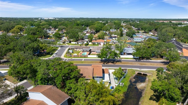 bird's eye view with a residential view