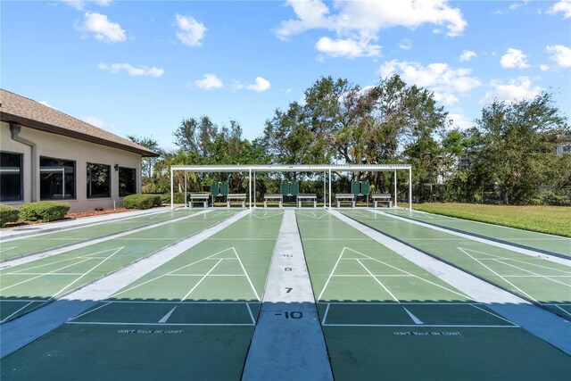 surrounding community featuring shuffleboard
