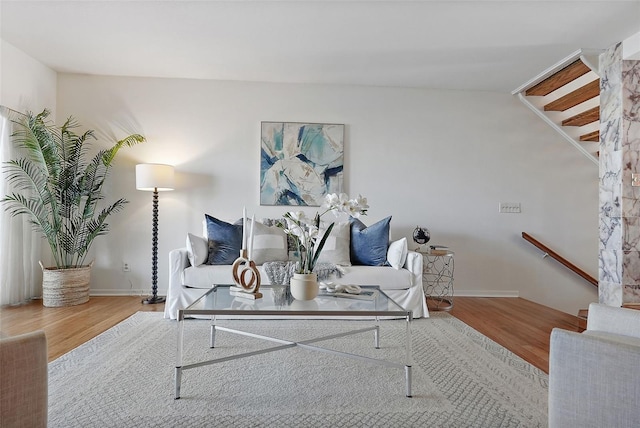 936 Pinellas Bayway S Unit T-5, Tierra Verde, FL 33715 - living room with wood finished floors and baseboards