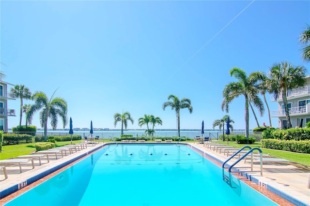 1301 Gulf Blvd Unit 107, Clearwater Beach, FL 33767 - community pool with a water view