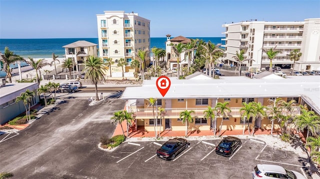 19417 Gulf Blvd Unit E217, Indian Rocks Beach, FL 33785 - bird's eye view with a water view