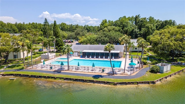 1400 Pine Glen Ln Unit B2, Tarpon Springs, FL 34688 - exterior space featuring a water view