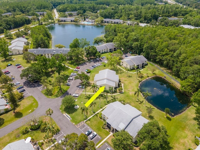 1400 Pine Glen Ln Unit B2, Tarpon Springs, FL 34688 - bird's eye view featuring a water view