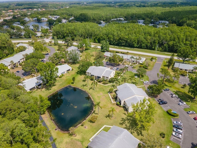 1400 Pine Glen Ln Unit B2, Tarpon Springs, FL 34688 - birds eye view of property with a forest view, a water view, and a residential view