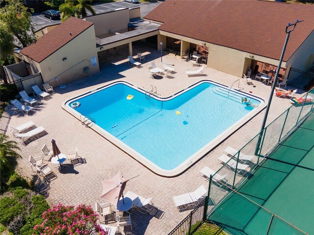 782 Village Lake Ter N Unit 102, Saint Petersburg, FL 33716 - community pool with a patio