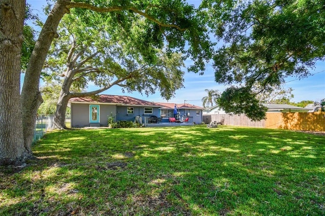 6207 Gulfport Blvd S, Gulfport, FL 33707 - view of yard featuring a fenced backyard