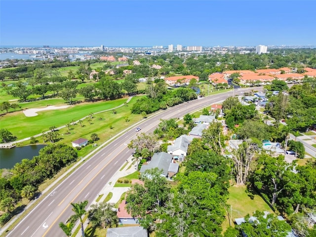 6207 Gulfport Blvd S, Gulfport, FL 33707 - birds eye view of property with view of golf course and a water view