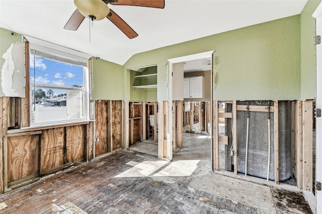 103 146th Ave E, Madeira Beach, FL 33708 - interior space featuring vaulted ceiling and a ceiling fan