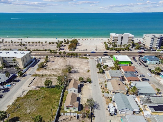 103 146th Ave E, Madeira Beach, FL 33708 - birds eye view of property with a view of the beach and a water view